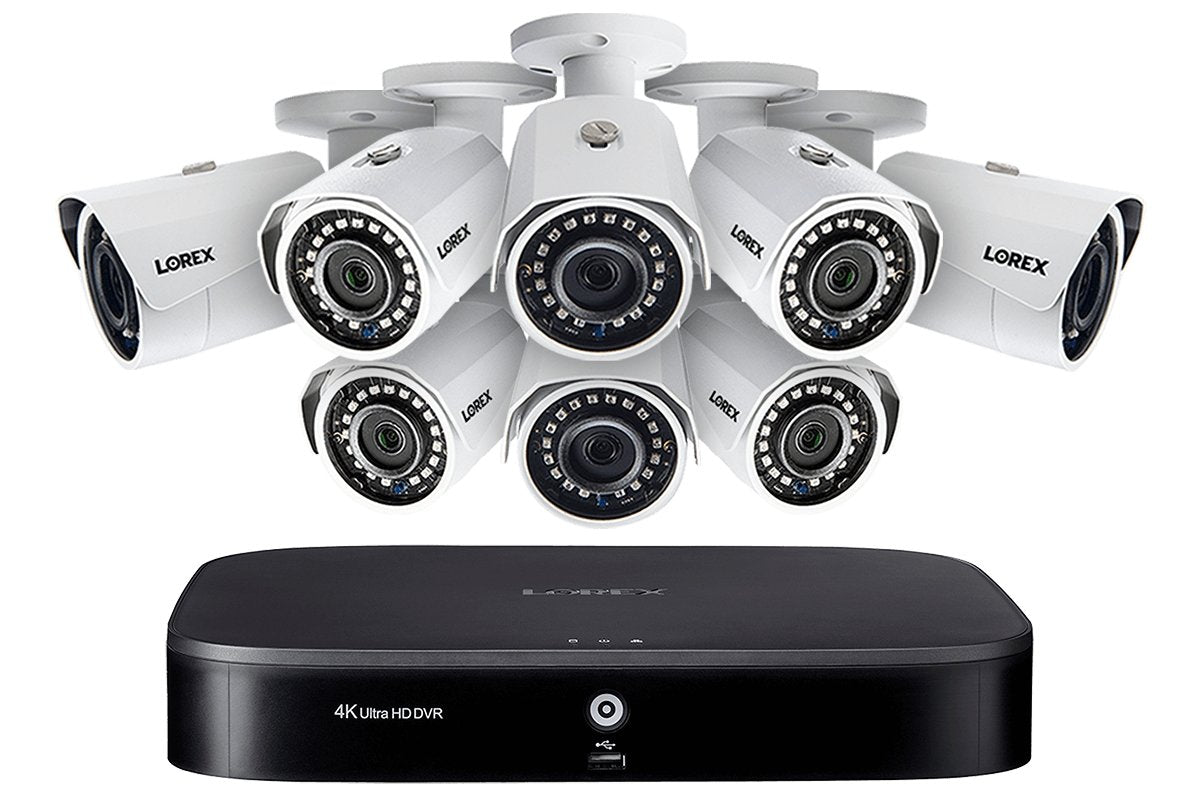 Lorex Discontinued, 1080p Camera System with 8-Channel 4K DVR and Eight 1080p HD Metal Outdoor Cameras, 150FT Night Vision